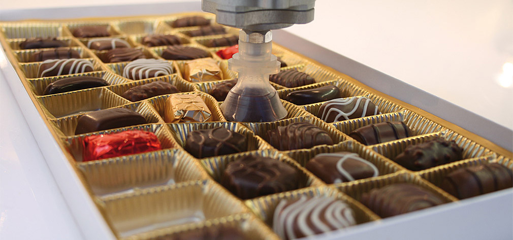Suction cups for chocolate