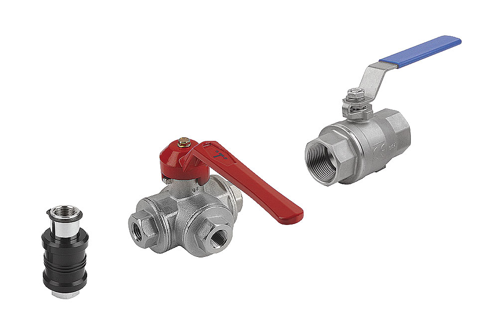Manual valves in different sizes