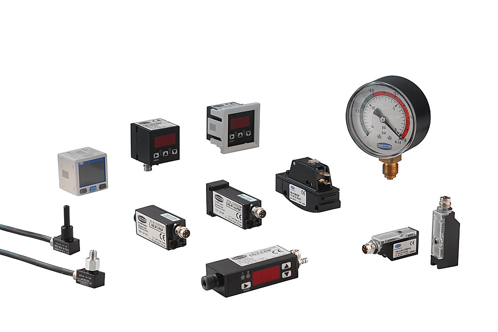 Different models of vacuum switches and manometers
